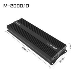 High-Power 12V 2000W Car Audio Power Amplifier 2000 Watt Mono Class D Subwoofer