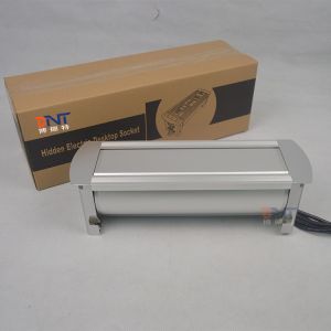 Embedded in power data solution flip over table power socket with Schuko Power