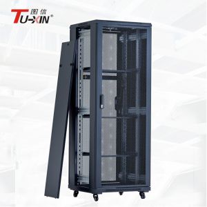 Data Rack Cabinet With Mesh Door And Fans,Server Rack Enclosure Floor Standing