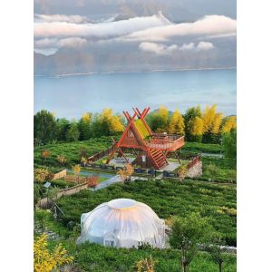 Insulated Glass Bubble Tent Energy Efficient Dome Igloo Bubble Tent