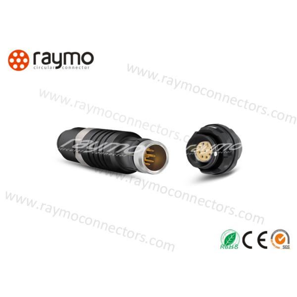 Quality RAYMO Circular Waterproof Connector Automative Applied Plated With Black Chorme wholesale