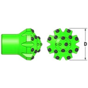 102mm / 127mm Drill Dome Bit For Reaming T38 Spherical / Ballistic Buttons