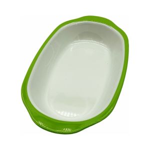 China Wholesale Variety Size White Melamine Dinner Deep Plates Nordic Plate With Handle on sale