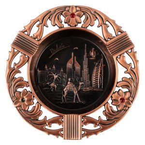 108*109MM Personalized Die Casting Zinc Alloy Cylindrical Metal Pocket Ashtray With Plating Finish