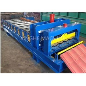 Glazed 828 Step Tile Roof Panel Cold Roll Forming Mach / Roll Forming Equipment