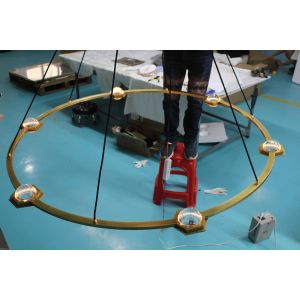 Modern Recutangular Chandelier Indoor Assembly Required for Living Room or Bar