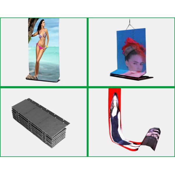 Indoor Ptich 12mm Foldable LED ScreensSMD3528 for Music Show , 8000 Hz Refresh