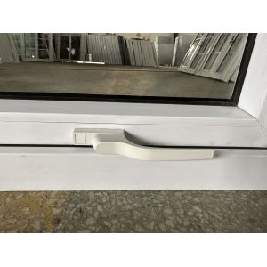 Customized Size Bathroom Awning Window PVC Tempered Glass Window