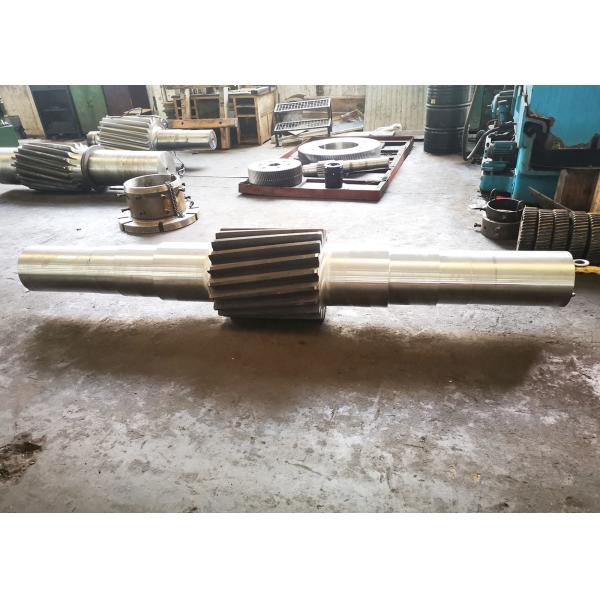 Quality 3000mm Transmission Gear Shaft  Right Hand Helical Spline Shaft Main Drive with Gear Grinding wholesale