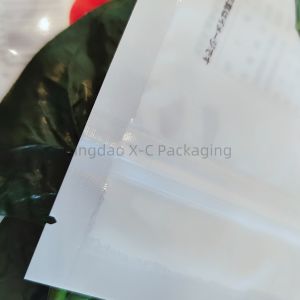 Laminated 3 Side Seal Bags Custom Clear Bag Flat Bottom Zipper Three Side Seal