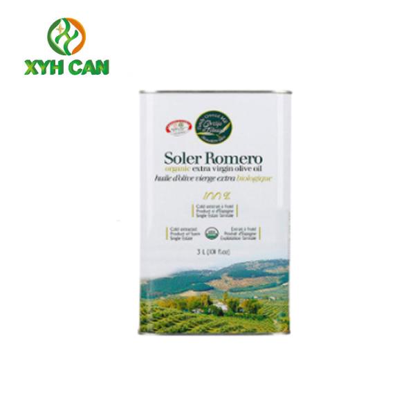 Rectangular Tin Containers Eco-Friendly Food Grade 5l Olive Oil Printed Tin Boxes