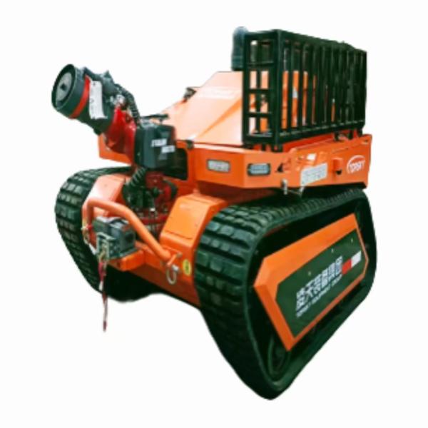 Quality Firefighting Fire-extinguishing Robot 3rd Generation Oil-powered Hydraulic With Water Hose Frame wholesale
