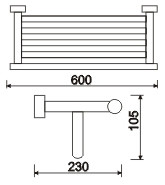 Satin Finsh Bathroom Hardware Set Sus304 Fixtures Towel Rack Set