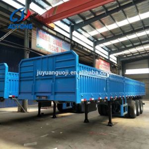 Sturdy AOTONG Cargo Board Semi Trailer with Side Tailgate and Durable Mechanical