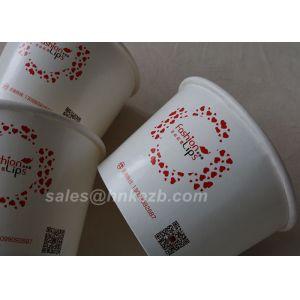 4 oz Custom Printed Disposable Paper Ice Cream Cup Biodegradable Safety