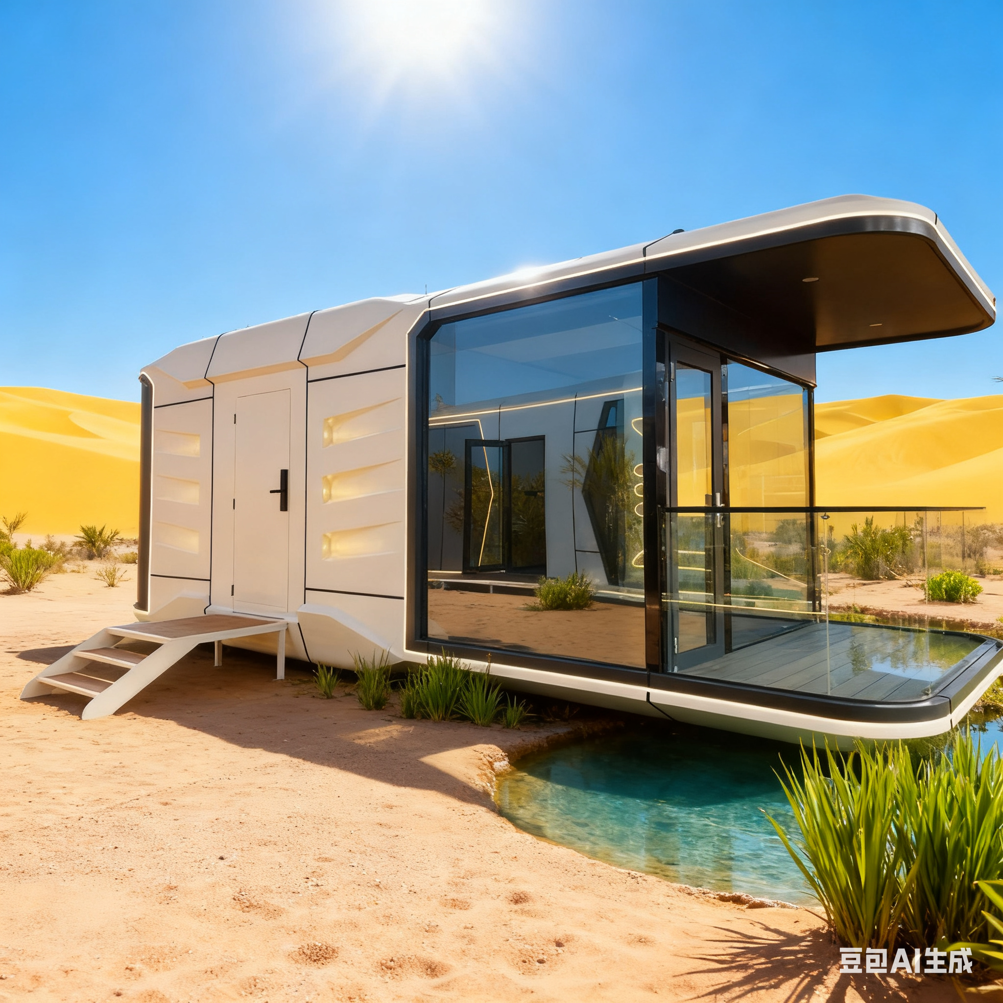 Modern Space Capsule House with 9mm European Pine Board 7 Tons Net Weight and Smart Door Lock