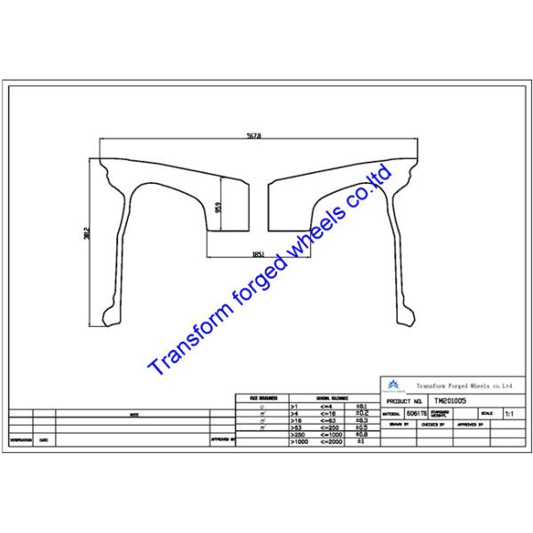 TM201005 20X10 inches forged wheels monoblock wheels blanks Dimple style barrel