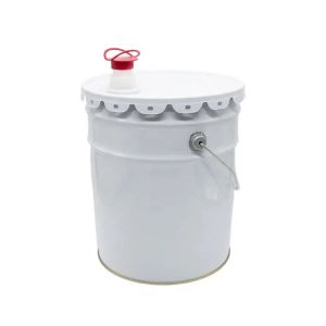 Customized metal paint bucket and lid Rust Resistance and Stackable Design 12-43