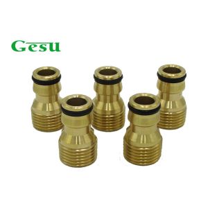 Cheap Hard Brass Outside Tap Connector , 1/2&quot; Faucet To Garden Hose Adapter for sale