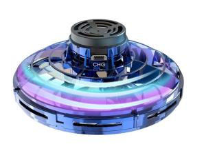 Cheap 2023 New LED Hand Operated Mini UFO Drones Spinning Top Rotate Fidget Flying Spinner for Kids for sale