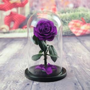 Cheap 2020 Dried Eternal Roses Flowers Endless Preserved Roses Flower In Glass Valentine's Day Birthday Gift Wedding Party Dec for sale