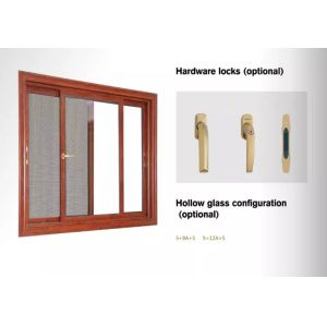Waterproof Aluminum Sliding Window Replacement With Flyscreen