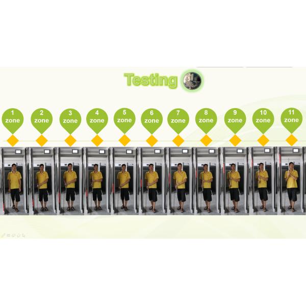 300 Sensitivity Level 33 Zones Door Frame Metal Detector With 100 Frequencies