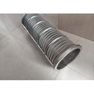 ID200mm OD240mm H600mm Wedge Wire Screen Filter For Dewatering Machine