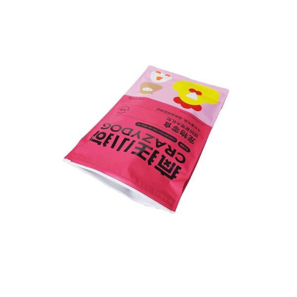 Moisture Proof Printed Biodegradable Flat Bottom Slider To Open Laminated Pouch