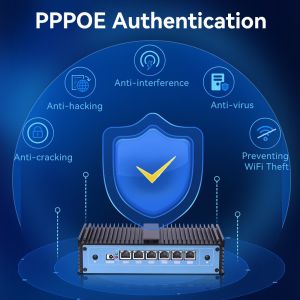 Intel Pentium 4415U Processor Firewall Mini PC With Fanless Cooling System 6