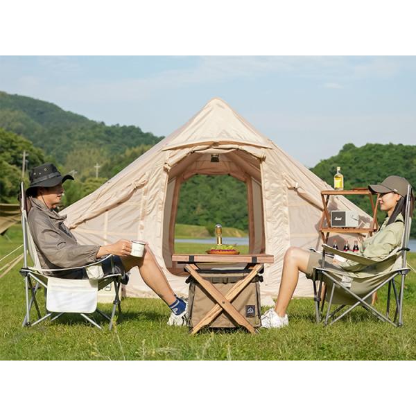 Outdoor Camping Portable Folding Beach Chair with Armrest and Removable Armrest Design