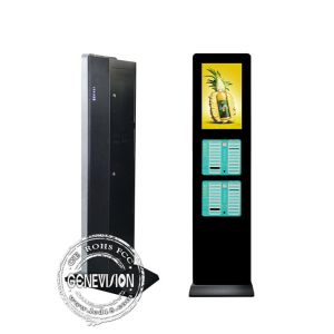 Power Bank Rental Station Cell Phone Charging Lcd Kiosk 43 Inch Advertising