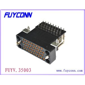 V.35 Female Connector 34pin Right Angle PCB Connector for Router with board lock