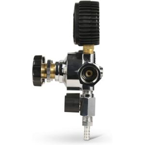 110V/220V Dual Stage Beer CO2 Keg Regulator with Safety Pressure Valve and