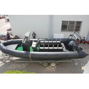 32 Feet Inflatable Rib Boat Large Passenger Ship For Army Patrolling / Rescuing