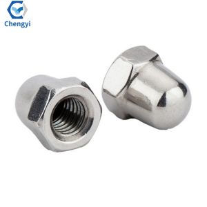 Metric Carbon Steel DIN 1587 Hexagon Flange Domed End Acorn Nuts M6 Dome Nut