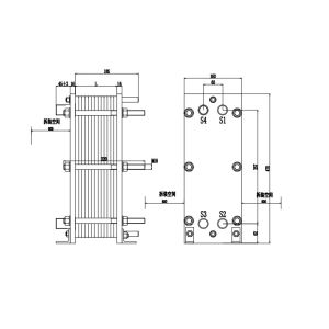 Customizable P16 NBR Plate Heat Exchanger for Water Heating and Cooling