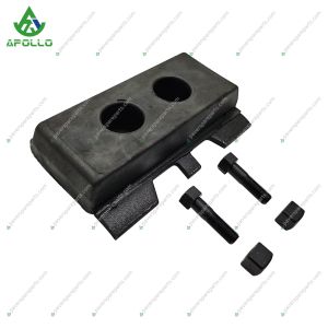 Cheap APOLLO Paver Parts Track Shoes BOMAG PAVER 309950077 RUBBER PADS for BF300C/BF223/BF225 BOMAG PAVER Machine for sale