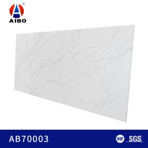 Crack Patterned 30MM Calacatta Wall Panel Quartz With Commercial