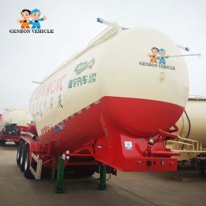 Factory Customized 3 Axle 50 CBM/40T Dry Bulk Cement /Wheat Flour Tanker Semi