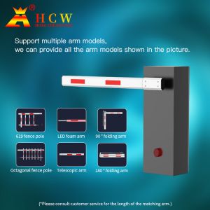 HCW waterproof Automatic Parking Barrier Gate Wireless Sensor Access Control