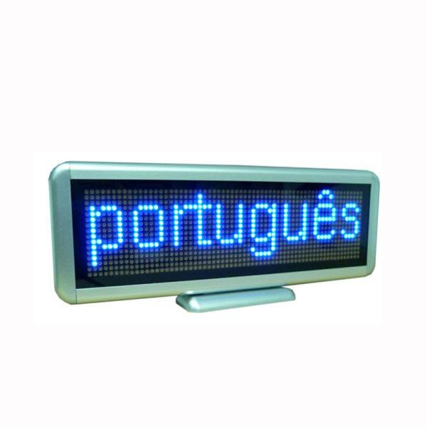 Quality Blue LED Scrolling Message Display Moving Sign Programmable Board Rechargeable C1664B wholesale
