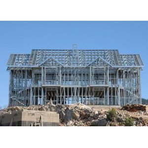 Flat Roof Modern Light Steel Framing For Building Construction