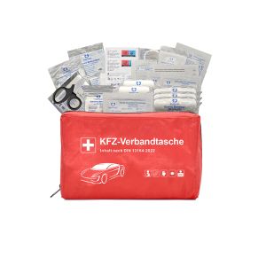 Cheap DIN13164-2022 Compliant Vehicle First Aid Kit with 3 Years Warranty and CE/ISO13485/MDR Certification for sale