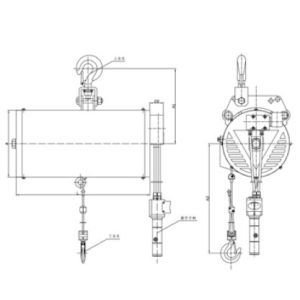400kg Lifting Tools / Pneumatic Balancer with Wire Rope Reel