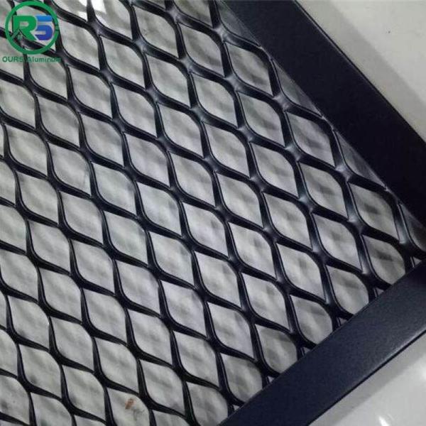 Quality Flattened Aluminum Expanded Metal Sheet Decorative Aluminum Mesh 2.4m Width wholesale