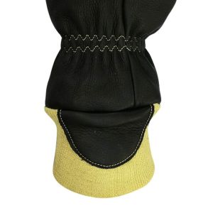 Water Repellent Firefighter Work Gloves Wristelet With Knuckle Pad