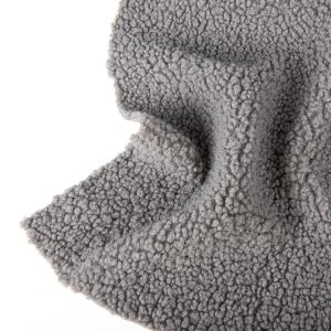 Customized Warm and Soft Teddy Fleece Fabric for Garment 100% Polyester Width 58
