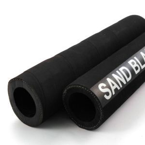 38mm Cloth Inserted Flexible Rubber Hose For Conveying Sand / Abrasive Materials