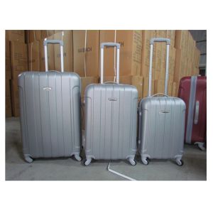 Colored Waterproof Luggage Set 4 Wheels ABS Hard Shell With Combination Lock